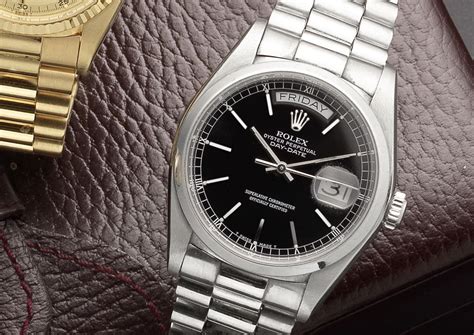 rolex day date silver black|Rolex Day-Date chart.